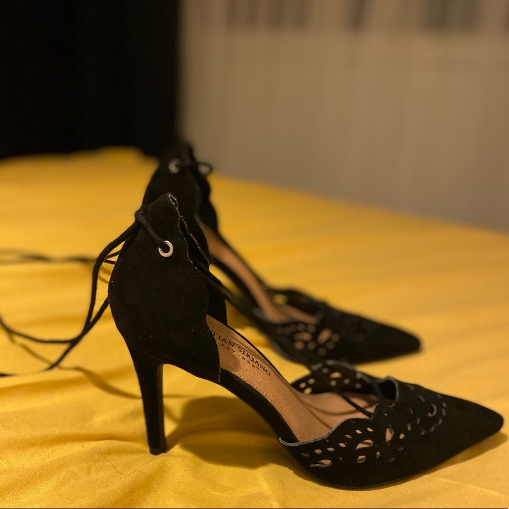 Never worn black Christian Siriano heels - size 9